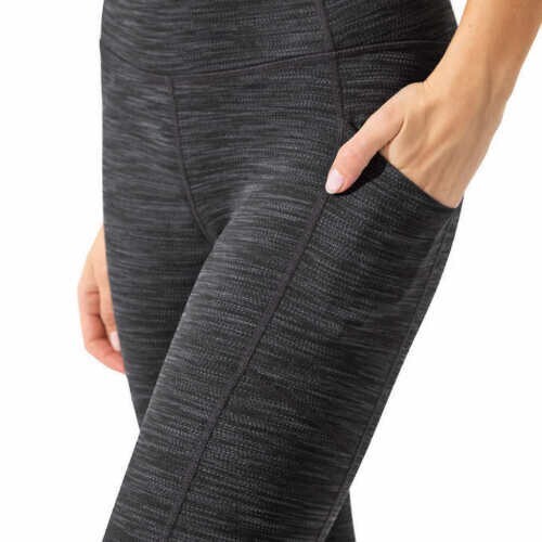 Mondetta Womens Size Medium Brushed Jacquard High Waisted Legging Black NWT - Picture 4 of 4