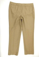 Charter Club Women's Pants Beige Straight Leg Flat Front Casual Pants Size 8P