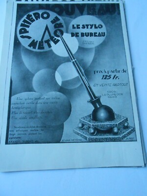 Der Schreibtischstift Kugelschreiber Meteor Werbung WERBUNG 1929 Original