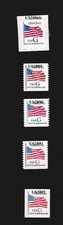 Single G Rate US 2886b, 2889, 2890, 2891, 2892 Lot (5) MNH F-VF