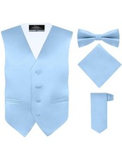 S.H. Churchill Co. Boy's 4 Piece Vest Set, with Bow Tie, Neck Tie Pocket ...