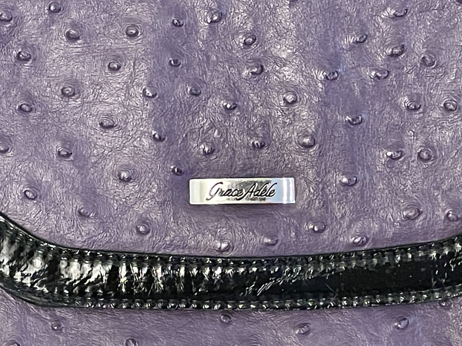 Grace Adele Removeable Strap Clutch Purse Faux Pu… - image 2