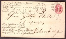 Thurn und Taxis Brief echt gelaufen Stempel GERA 2
