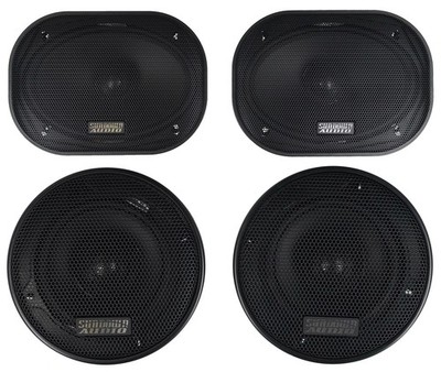 (2) Sundown Audio E-69CX 6x9'' + (2) E-5.25CX 5.25'' Coaxial Car Stereo Speakers