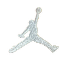 AIR JORDAN - WHITE JUMP MAN  - Embroidered Iron On Patch