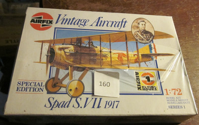 Vintage Airfix Spad S.VII 1917 Aircraft 1/72 Scale Plane Model Kit #01081 sealed