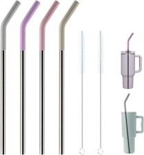 Replacement Straws for 40Oz Tumblers, Metal Straws, Reusable 40 Oz Tumbler Straw
