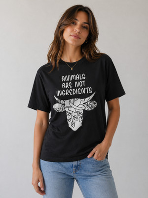 Animals Are Not Ingredients T Shirt Vegan Animal Rights Plant Based Tee Unisex U