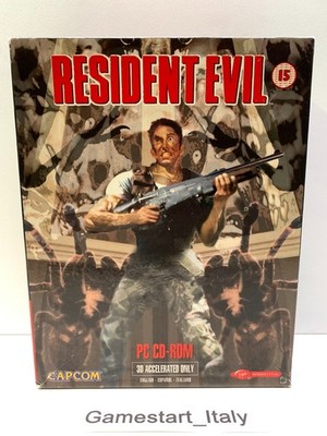 RESIDENT EVIL - PC COMPUTER - BIG BOX 1996 CD-ROM VERY RARE VINTAGE