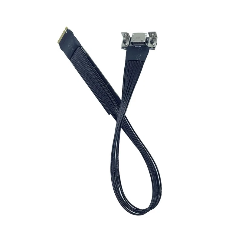 Flexible Length M.2 to Oculink Adapter Cable with Fixed Holes for Secure Install - Image 3 of 4