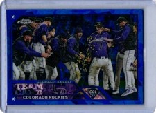 2023 Topps Chrome Sapphire #445 Colorado Rockies