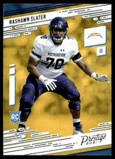 2021 Panini Prestige Rashawn Slater Rookie Los Angeles Chargers #255