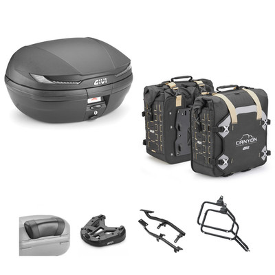 GIVI V45NT Pannier Set GRT709B for Kawasaki KLE Versys (EFF) 2015-2018