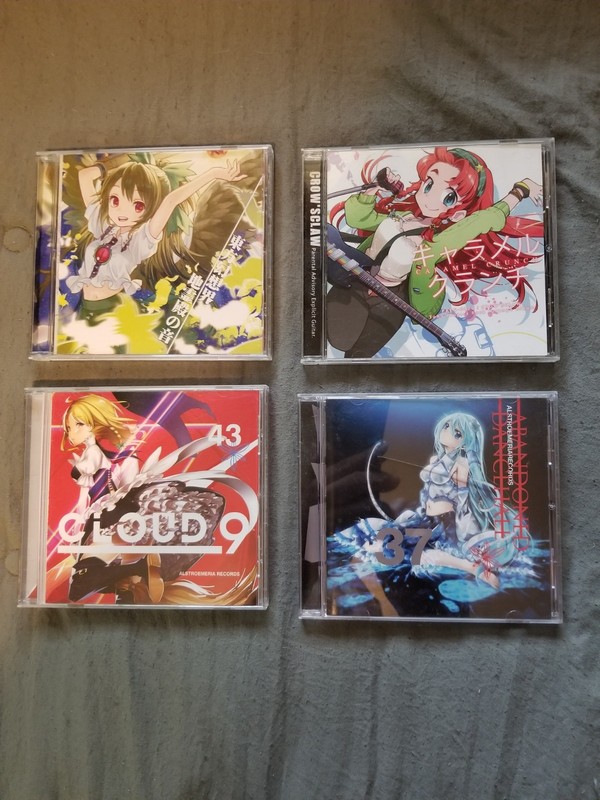 4 Japanese Anime Touhou Gaming Music CDs Soundtracks 
