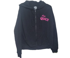 Dr Seuss The Grinch Black Hoodie Sweatshirt Junior Size Medium