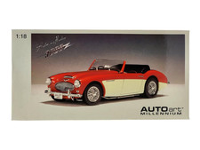 Autoart 1/18 Scale 70721 Austin Healey 3000 MK2 1961 Red White R/H Drive NIB HTF