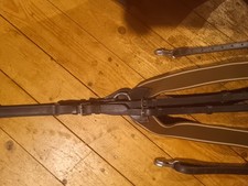 Schönes BraunesGut Erhaltenes Vorderzeug Mit Martingal, Super Leder Mit Gummizug