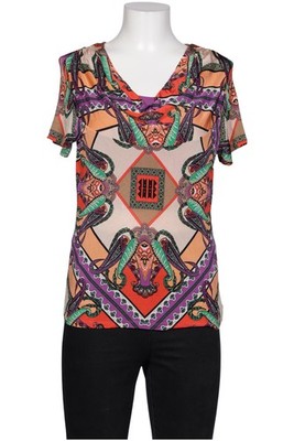 Comma T-Shirt Damen Shirt Kurzärmliges Oberteil Gr. EU 40 Mehrfarbig #wjgby64