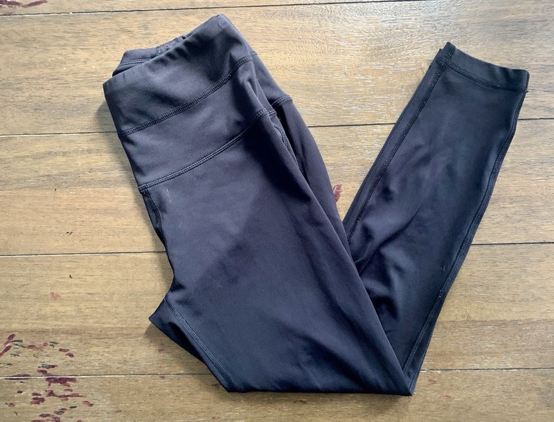 Zelos by Focus Women’s M Black High Rise Ankle Leggings Stretch Yoga