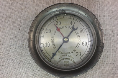 #ad Old 6” Altitude Pressure Gauge Pierce Butler MFG Co New York Vintage Engine $163.95