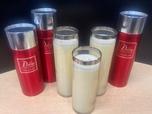 Lot of 3 NEW 10-1/2”& 9” Pillar Candles in Gift Boxes