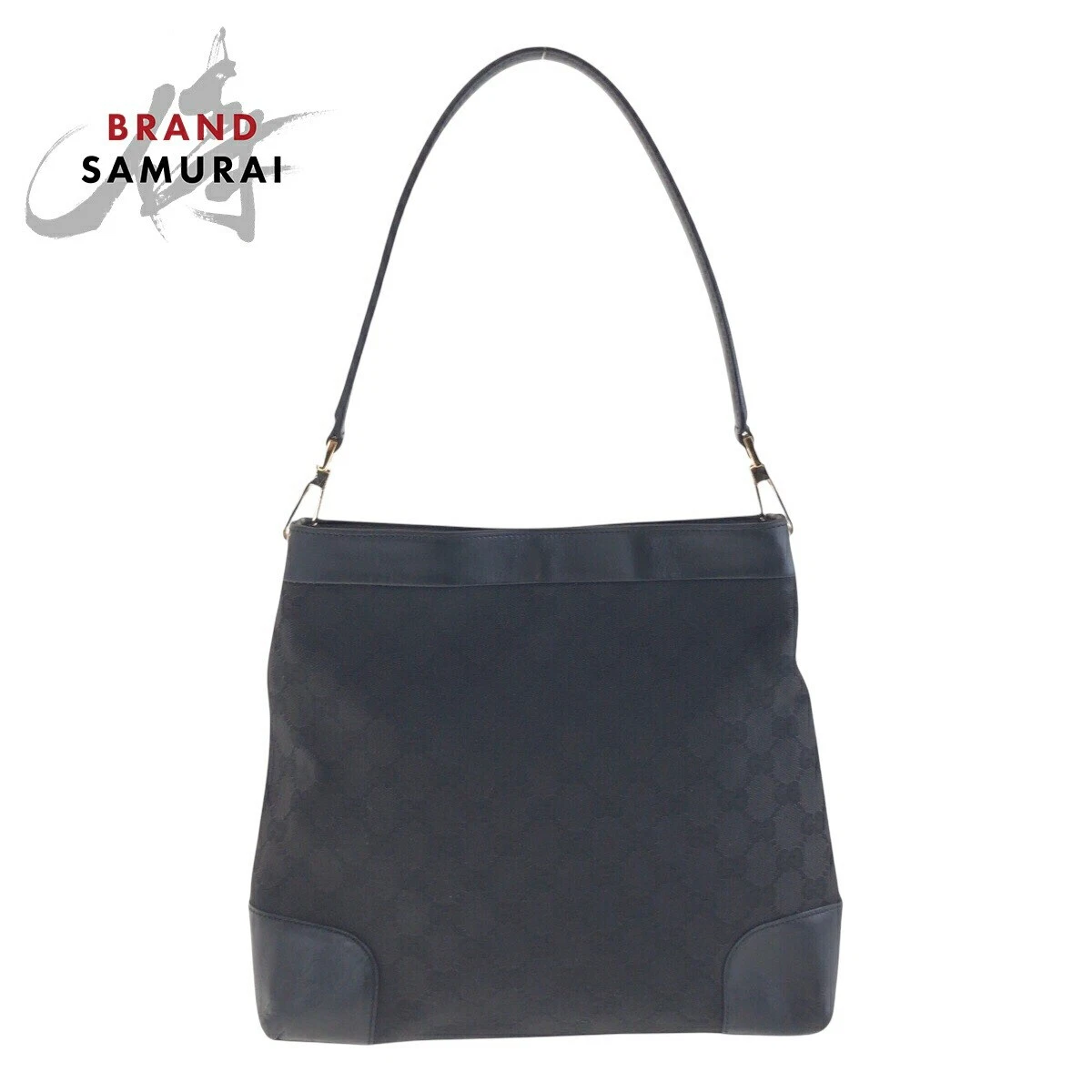 Sac à bandoulière Gucci noir or quincaillerie Gg toile cuir 001 4231 2123 pour femme