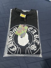 A Bathing Ape Black Logo Graphic Print Crew Neck Short Sleeve T-Shirt Size L