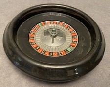 Vintage Tabletop Mini-Roulette Wheel Made by E.S. Lowe Co., 8 1/2" dia. plastic