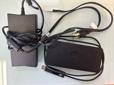 Dell D6000 Docking Station USB 3.0 USB-C 4K w/ 130W Dell Adapter Tested Working