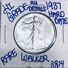 1937 WALKING LIBERTY SILVER HALF DOLLAR AUTHENTIC U.S.MINTCOIN FREESHIPPING 3814