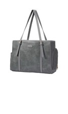 Lasaviin Leather Pet Carrier Airline-Approved Soft-Sided Bag for Small Dogs