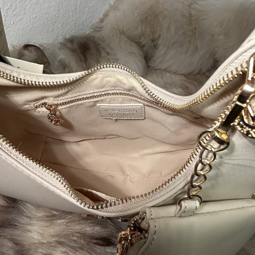 NWT Valentino Orlandi Studded Shoulder Bag - Taupe With Gold With Zip Pouch - Bild 6 von 6