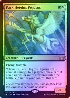 Park Heights Pegasus Foil (211) Streets of New Capenna SNC MTG Magic