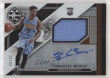 2015-16 Panini Limited Rookie Jersey 23/99 Emmanuel Mudiay #RJA-EN Auto 0x1