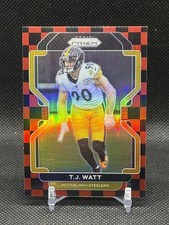2023 Prizm TJ Watt Black & Red Checker Prizm  Steelers Case Hit SSP