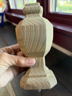 #ad Pineapple Wood Post Cap Finial 6x3.5 Inches PT Pressure Treated Lot Of 6 $40.00