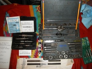 VINTAGE CRAFTSMAN TAP AND DIE SET,WALTON TAP EXTRACTOR SET AND MORE
