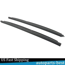Set Front Outer Door Window Belt Weatherstrip For 1999-2007 GMC Silverado Sierra