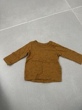 Boys F&F Fred & Flo Mustard Colour Long Sleeve Top Age 0-3 Months
