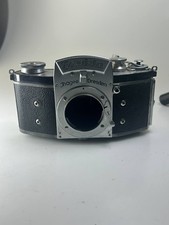 UNTESTED AS IS Ihagee Dresden Exakta V 35mm SLR Camera Body, Silver/Black