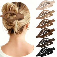Flat Hair Clips for Women - 6 PCS French Flat Claw Clips Medium Hair Clips for G