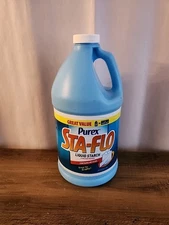 PUREX Sta-Flo Liquid Starch, 64oz, Discontinued, Open Bottle, 98% Full