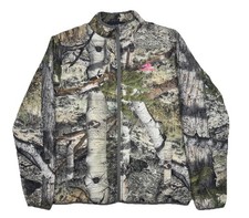 Mossy Oak Camouflage Puffer Jacket Youth Size Large 12/14 Long Sleeve Full Zip