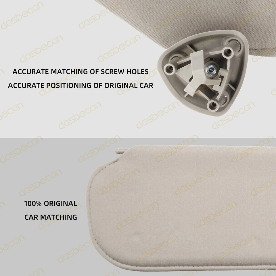 Right Side Sun Visor w/o Mirror Light For Chevrolet Express GMC Savana 1999-2019 Foto 4 de 4