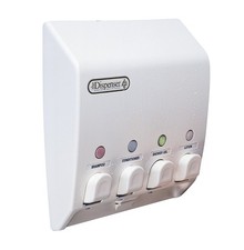 Better Living Classic Shower Dispenser 4 Chamber, Four 4-chamber