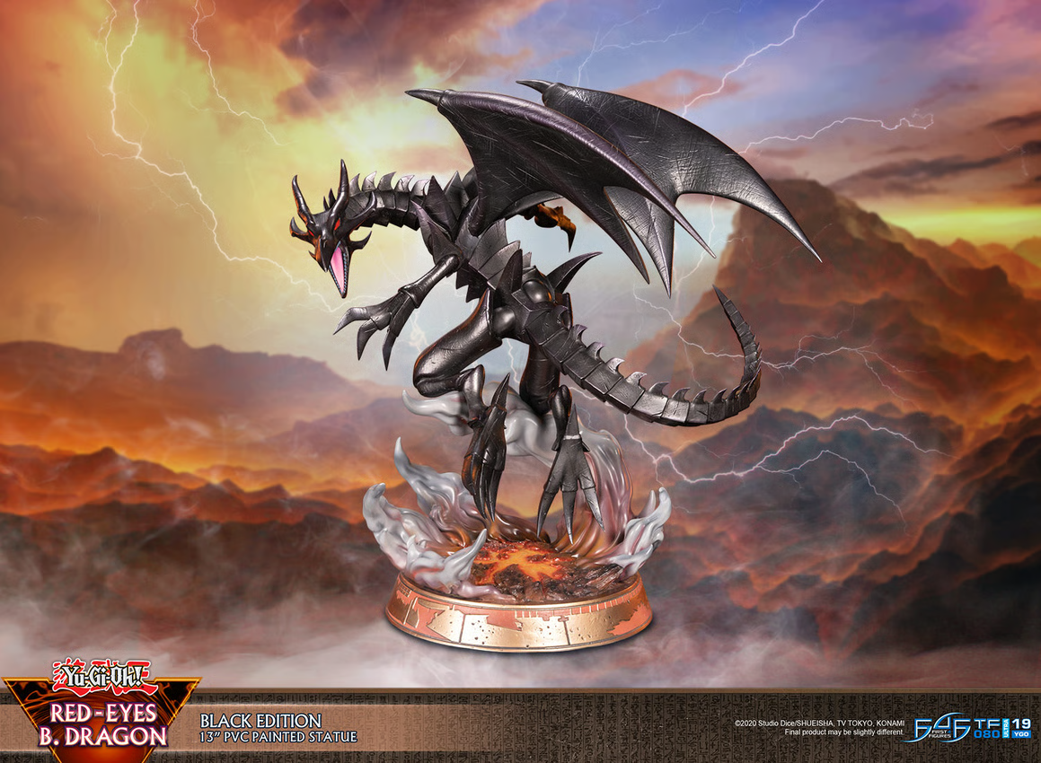 Yu-Gi-Oh! Red Eyes Black Dragon Black Edition 13 Inch Statue | eBay