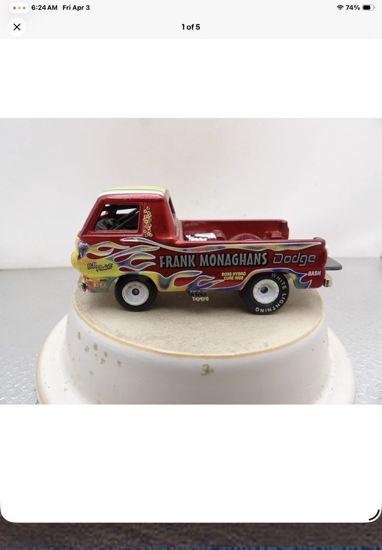 1/64 CUSTOM WATERSLIDE DECAL - FRANK MONGHAN’S - DODGE A100 PICKUP