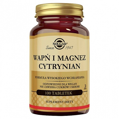 Solgar Calcium Magnesium Citrate Tablets 100 - Image 2