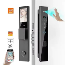 Smart Keyless Entry System Electronic Lock Door Handle with Pin Code Keypad US
