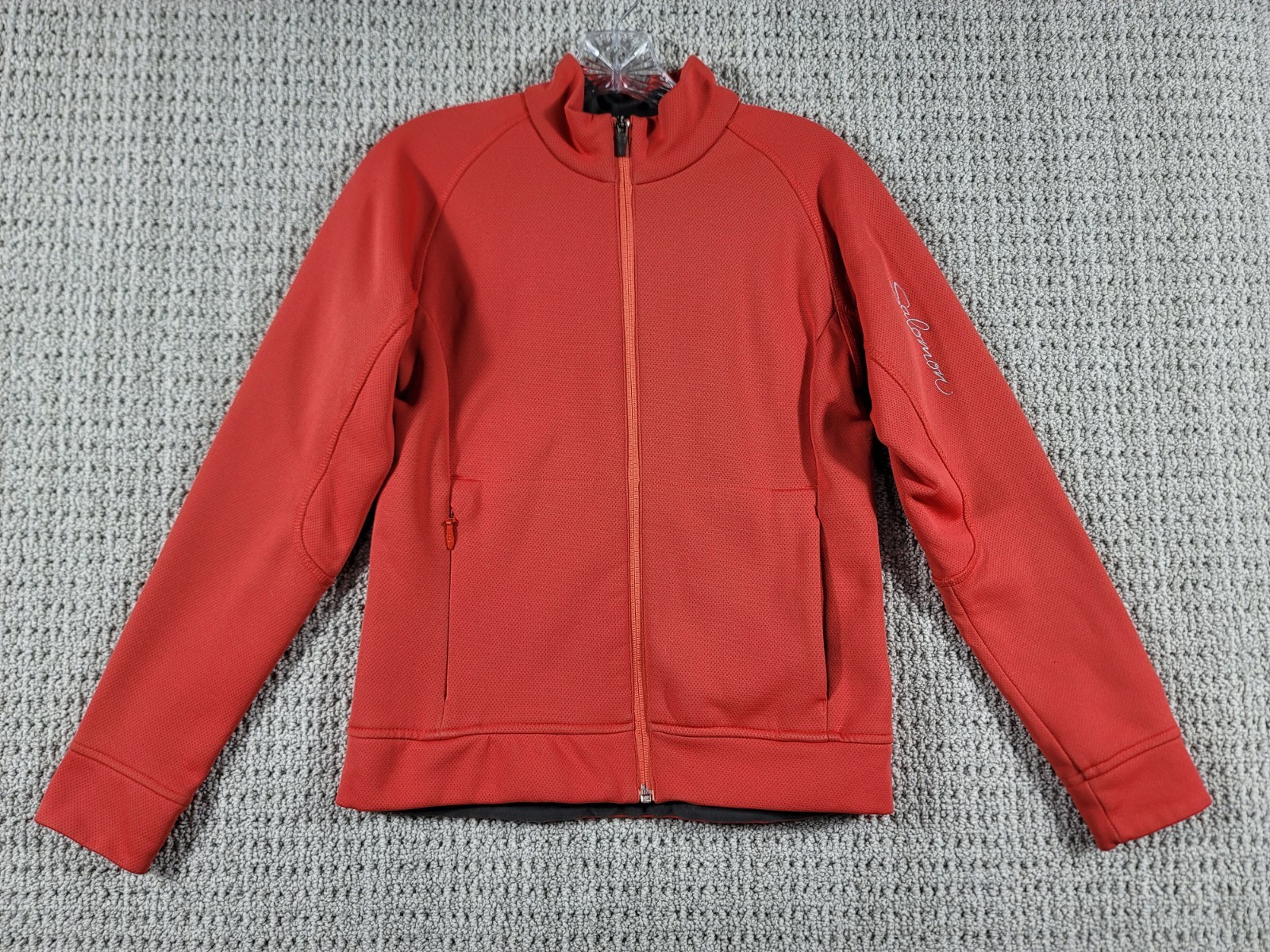 Giacca a vento Salomon donna Acti Therm full zip taglia small rosa salmone